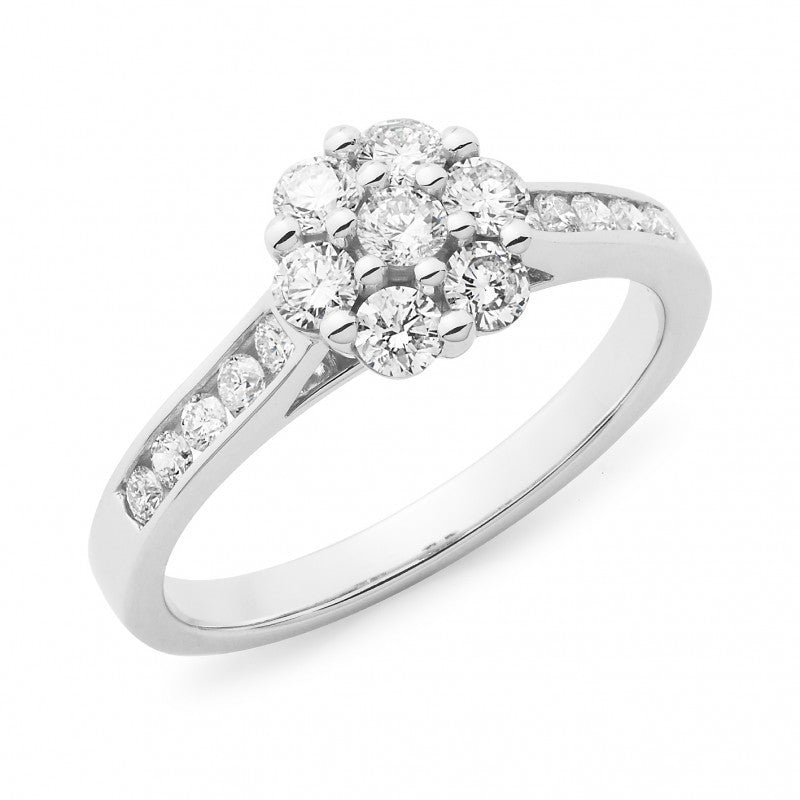 18 carat white online gold diamond ring